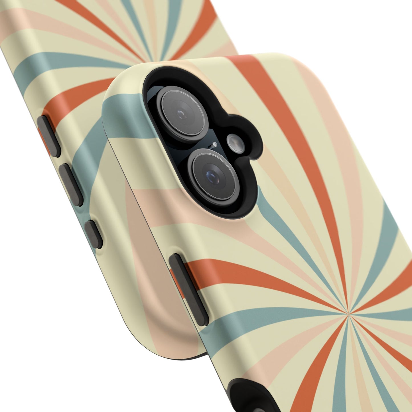 Retro Swirl MagSafe iPhone Case – Durable, Vintage-Inspired Design with Dual-Layer Protection