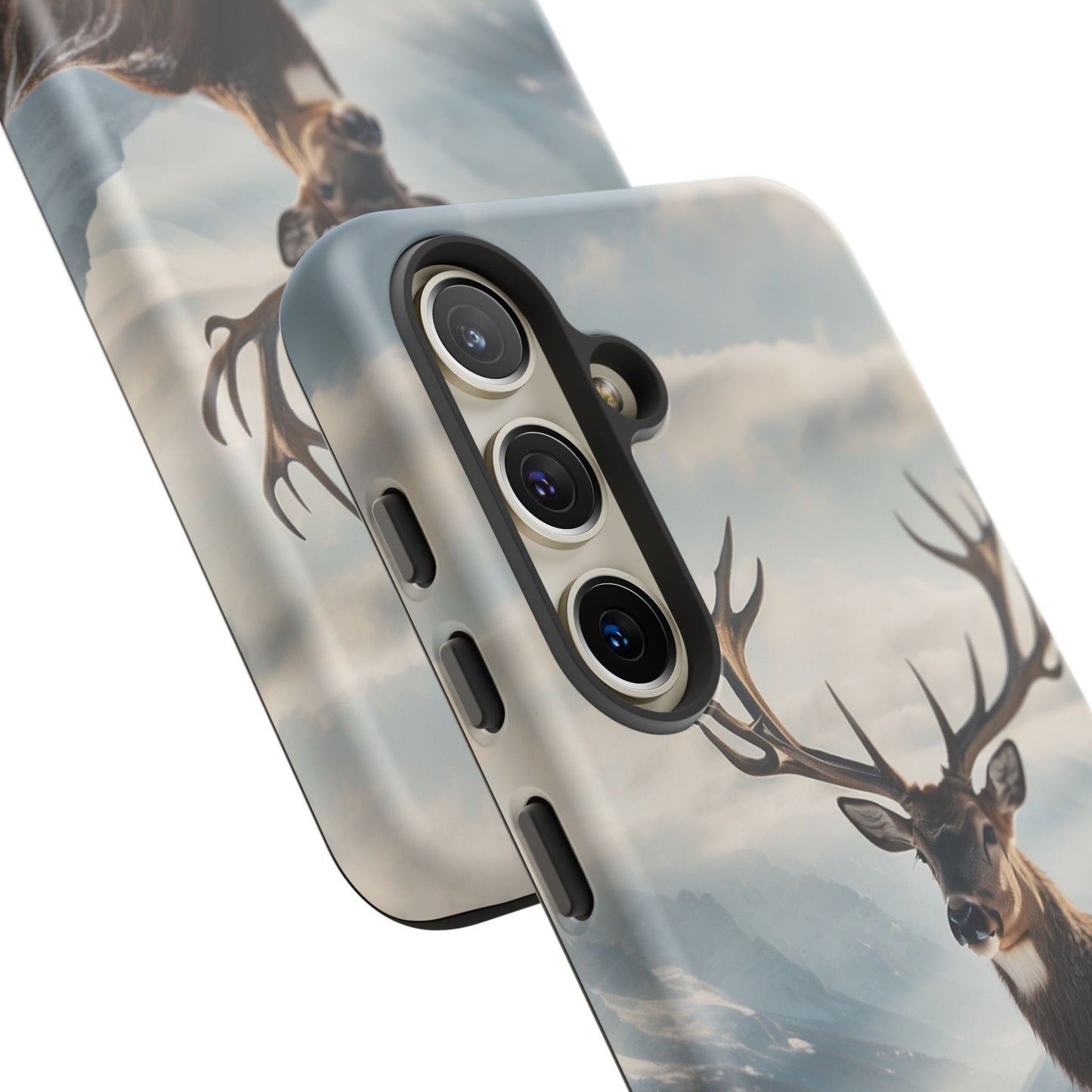 Alpine Majesty: Stag in Snow – Samsung Galaxy Case