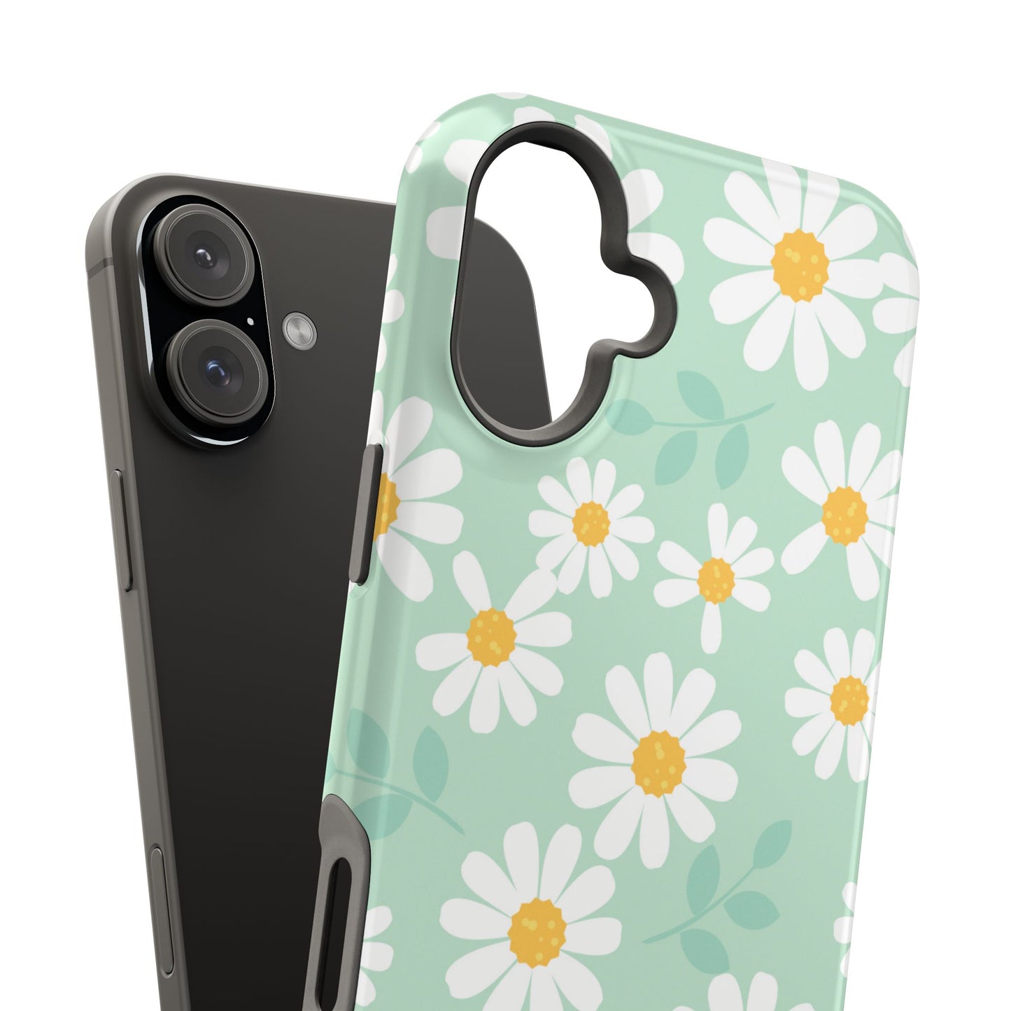 Charming Daisy Floral Tough MagSafe iPhone Case – Spring Pastel Design, Shockproof & Slim