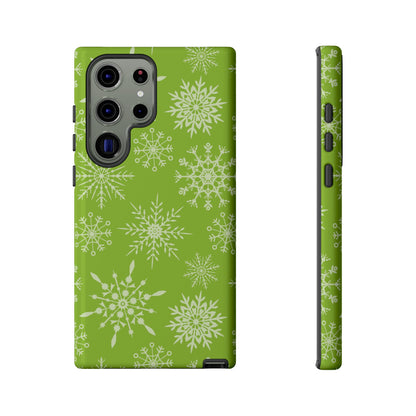 Green Snowflake Pattern – Samsung Galaxy Series Case