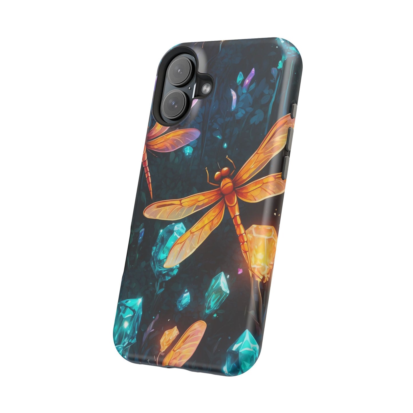 Mystical Dragonflies & Crystals – MagSafe iPhone Series Case