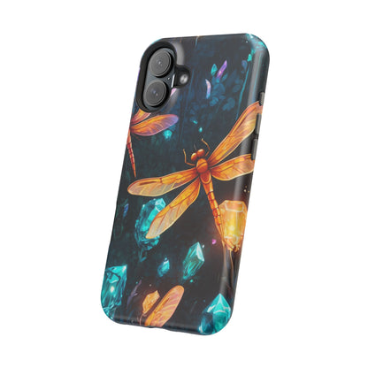 Mystical Dragonflies & Crystals – MagSafe iPhone Series Case