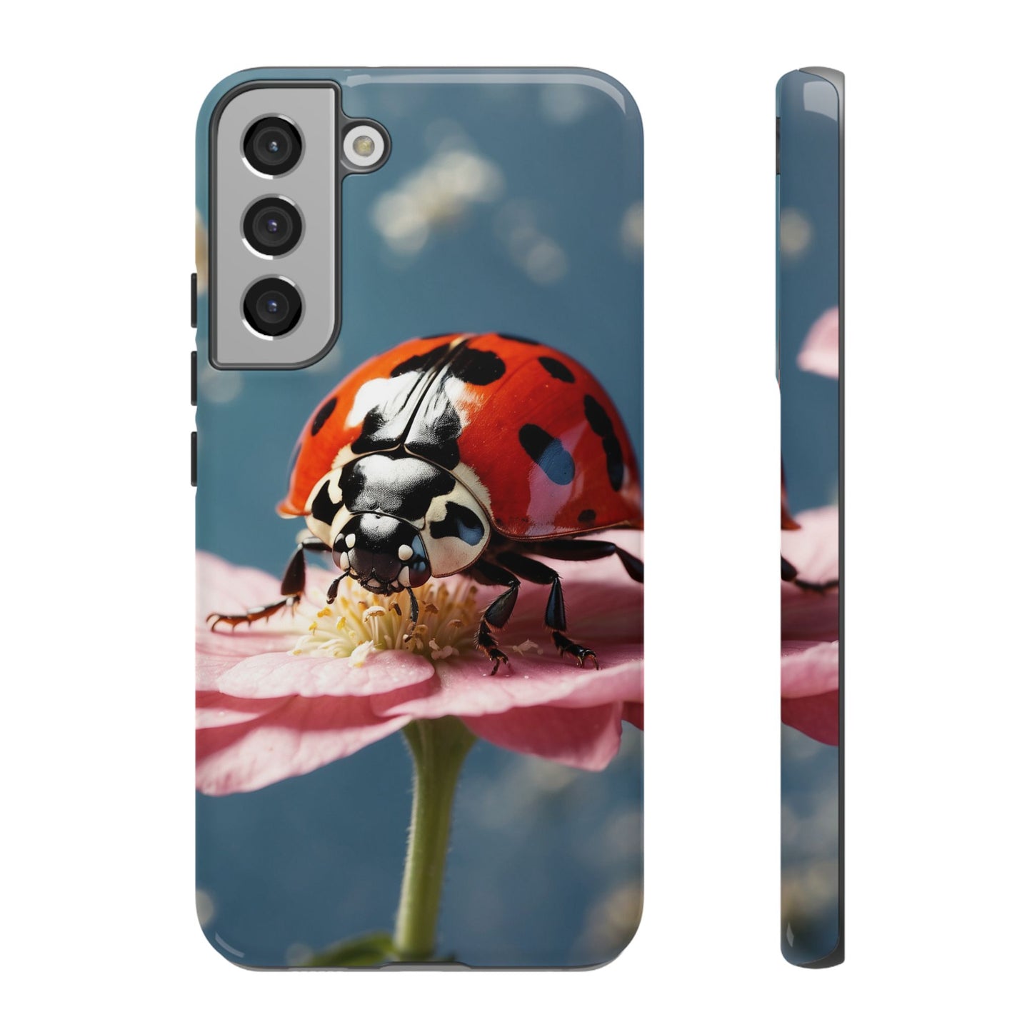 Samsung Galaxy Case: Floral Ladybug Delight