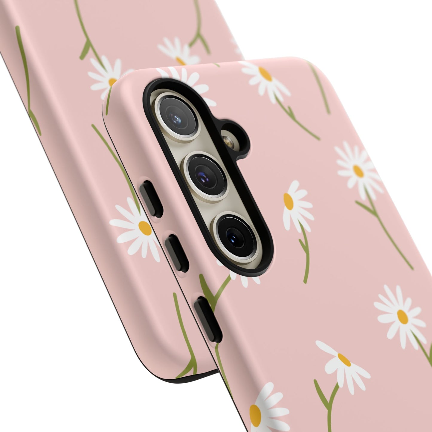 Daisy Delight Tough Samsung Galaxy Case – Cute Floral Design with Dual-Layer Protection