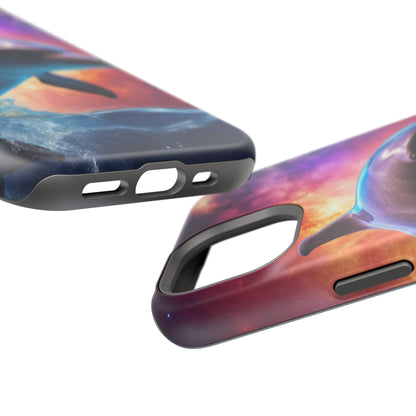 Cosmic Dolphin Galaxy Art - MagSafe-Compatible Case