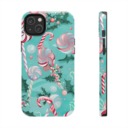 Candy Cane & Peppermint Holiday Delight – iPhone Series Case