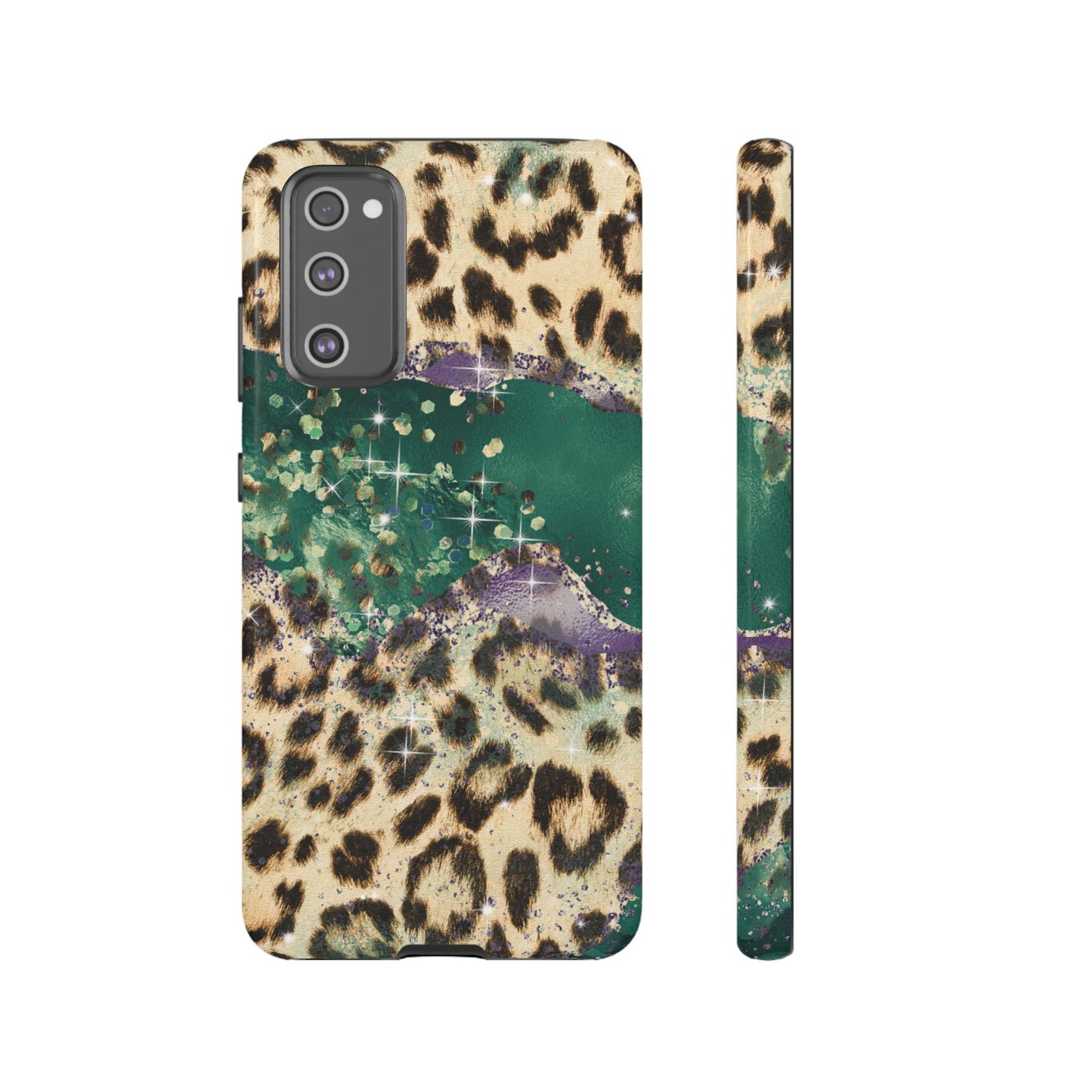 Emerald Glitter Leopard Print - iPhone Series Case