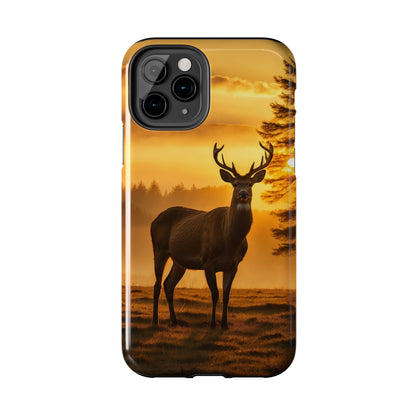 Sunset Majesty: Regal Stag – iPhone Case