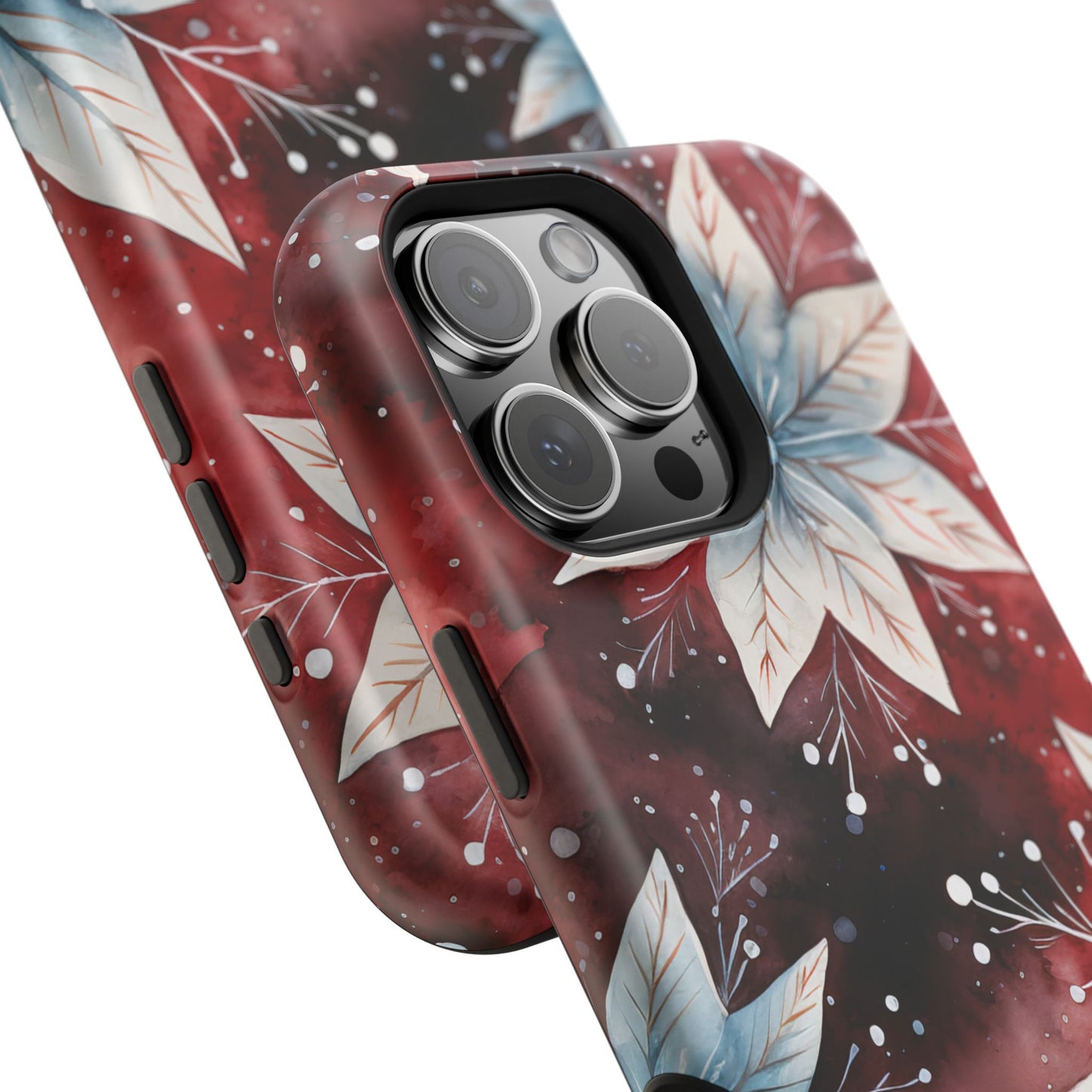 Winter Bloom Poinsettia – MagSafe iPhone Case