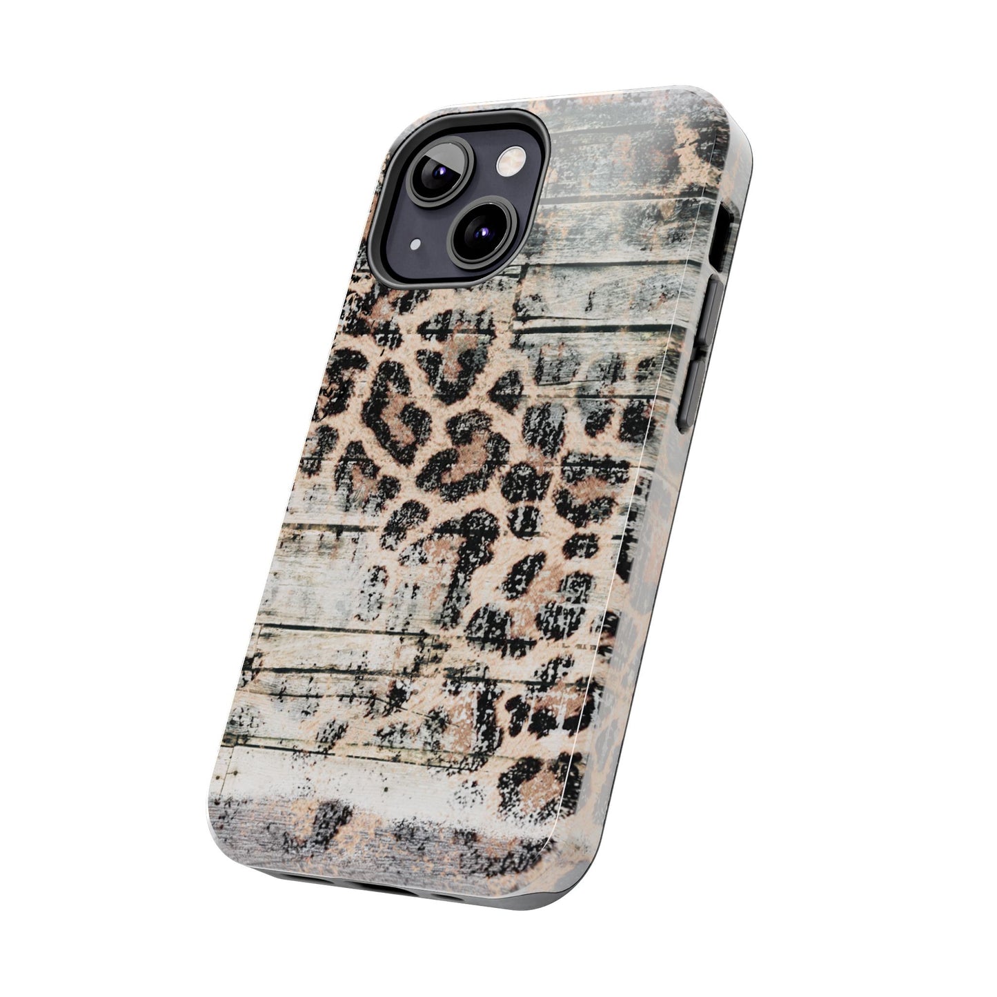 Rustic Leopard Wood Print - iPhone Series Case