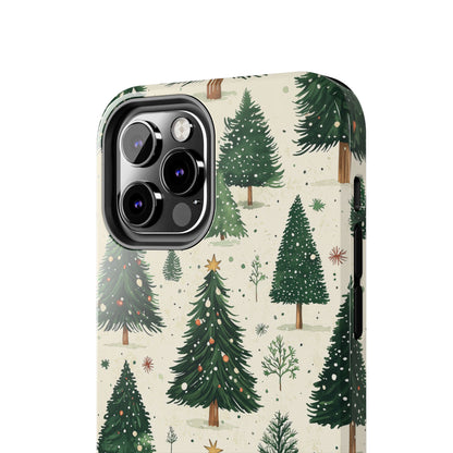 Festive Christmas Tree Forest Pattern – iPhone Series Case