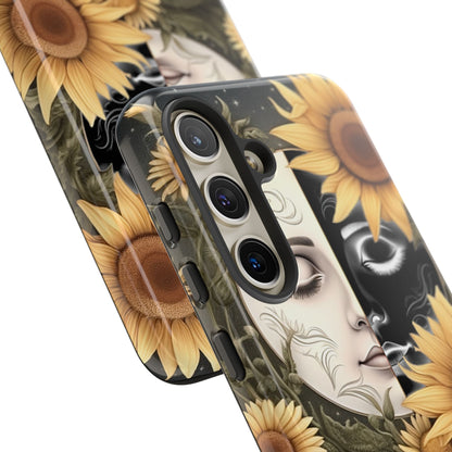 Sunflower Moon and Stars Samsung Galaxy Case – Ethereal Art Design