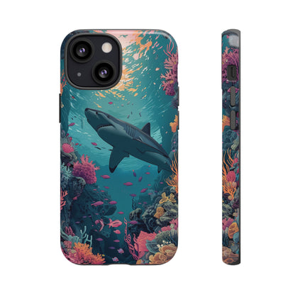 Ocean Shark Coral Reef iPhone Case