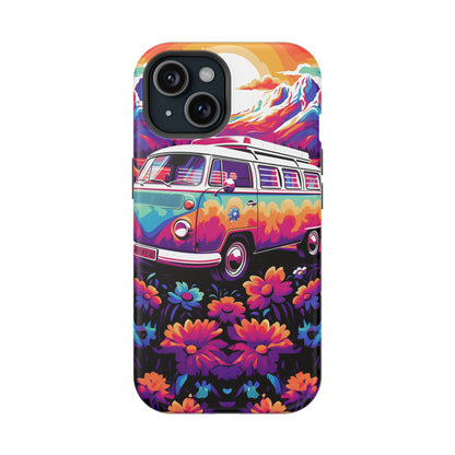 Groovy Floral Sunset Van – MagSafe iPhone Series Case