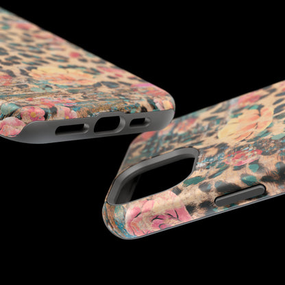 Rustic Floral Leopard - MagSafe iPhone Series Case