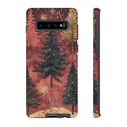 Rustic Red Winter Forest - Samsung Galaxy Series Case