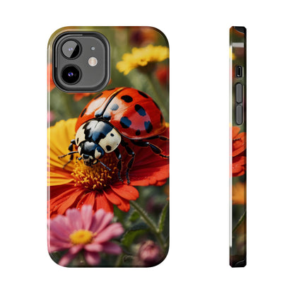 Ladybug on Orange Daisy - iPhone Series Case