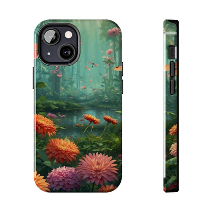 Enchanted Forest Dragonflies & Blossoms – iPhone Series Case