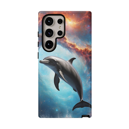 Cosmic Dolphin Space Vibes - Samsung Galaxy Case