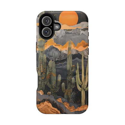 Desert Dusk Cacti iPhone Case