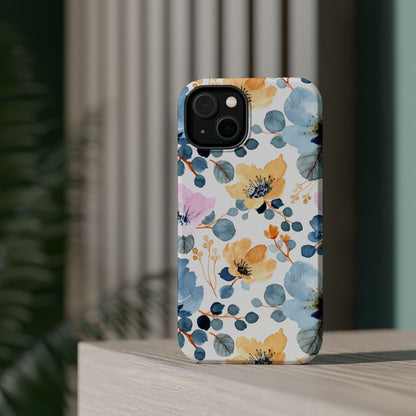 Spring Radiance – MagSafe Case with Vibrant Watercolor Floral Design