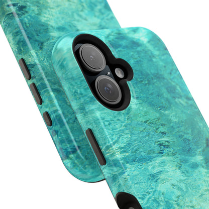 Aqua Blue Water MagSafe Case – Tranquil Summer Design with Magnetic Charging