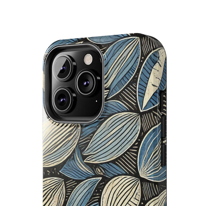 Botanical Leaf Pattern iPhone Case - Nature-Inspired Protective Cover