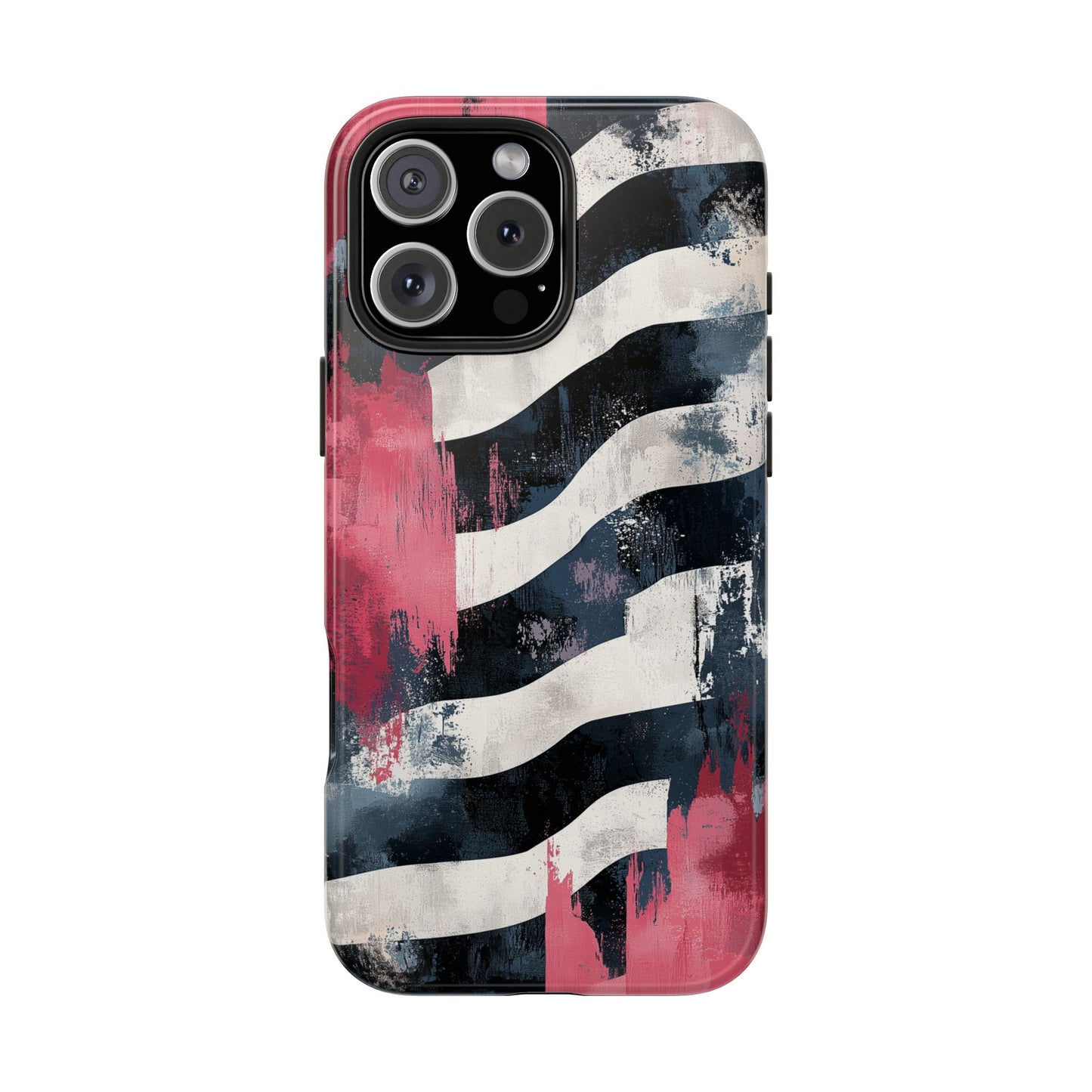 Blood Zebra iPhone Case – Bold Red & Black Pattern