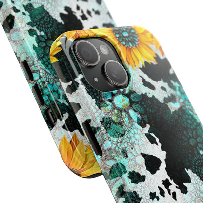 Boho Turquoise Sunflower Lace - iPhone Series Case