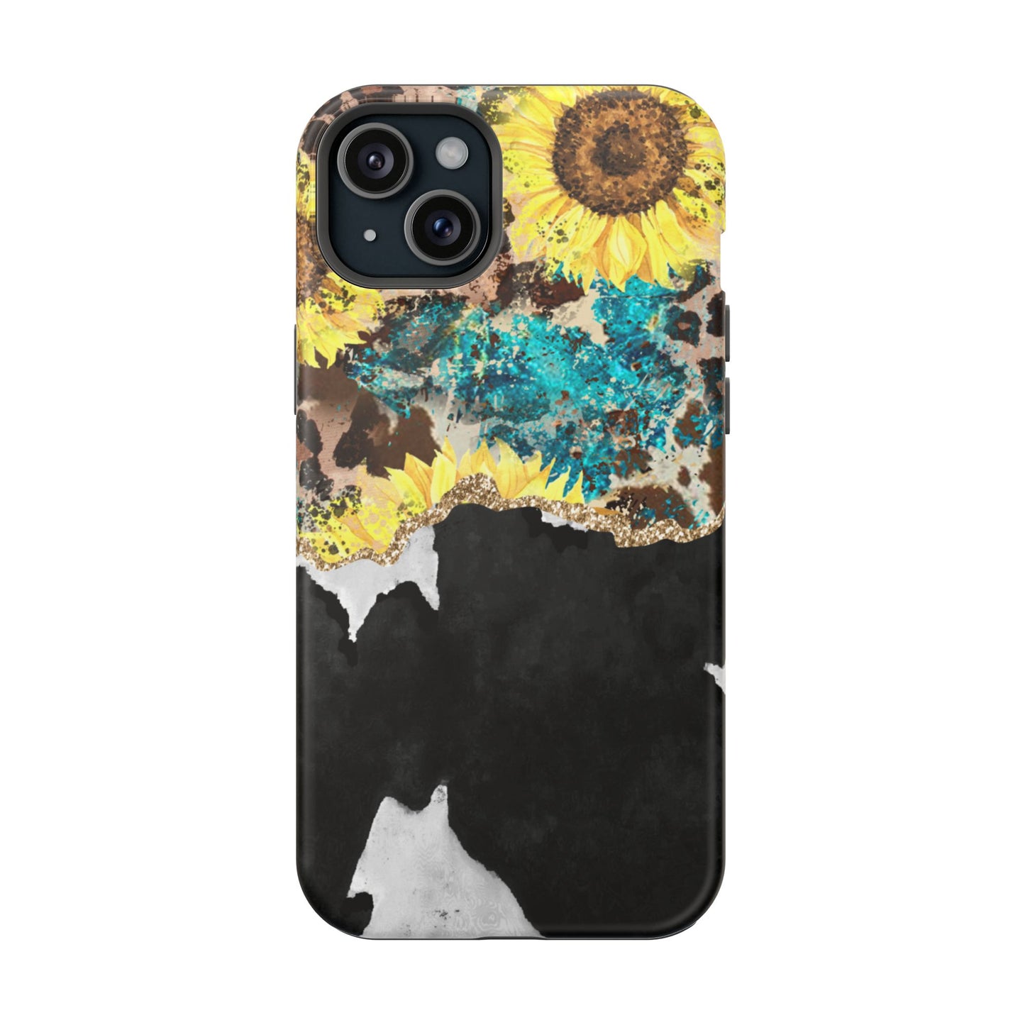 Rustic Sunflower Leopard Glam - MagSafe iPhone Series Case