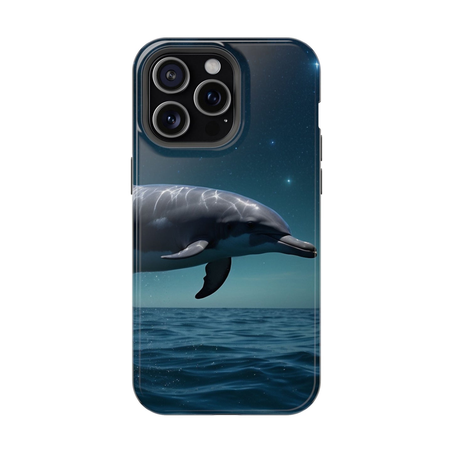 Midnight Ocean Dolphin - MagSafe-Compatible Case