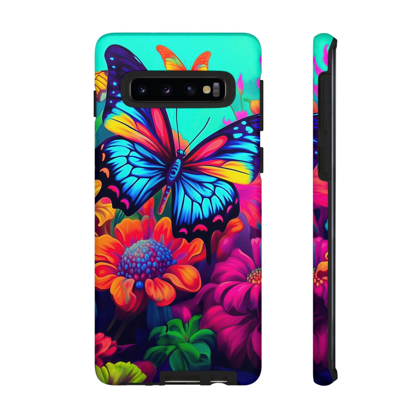 Vivid Butterfly & Floral Burst - Samsung Galaxy Case - BOGO Cases