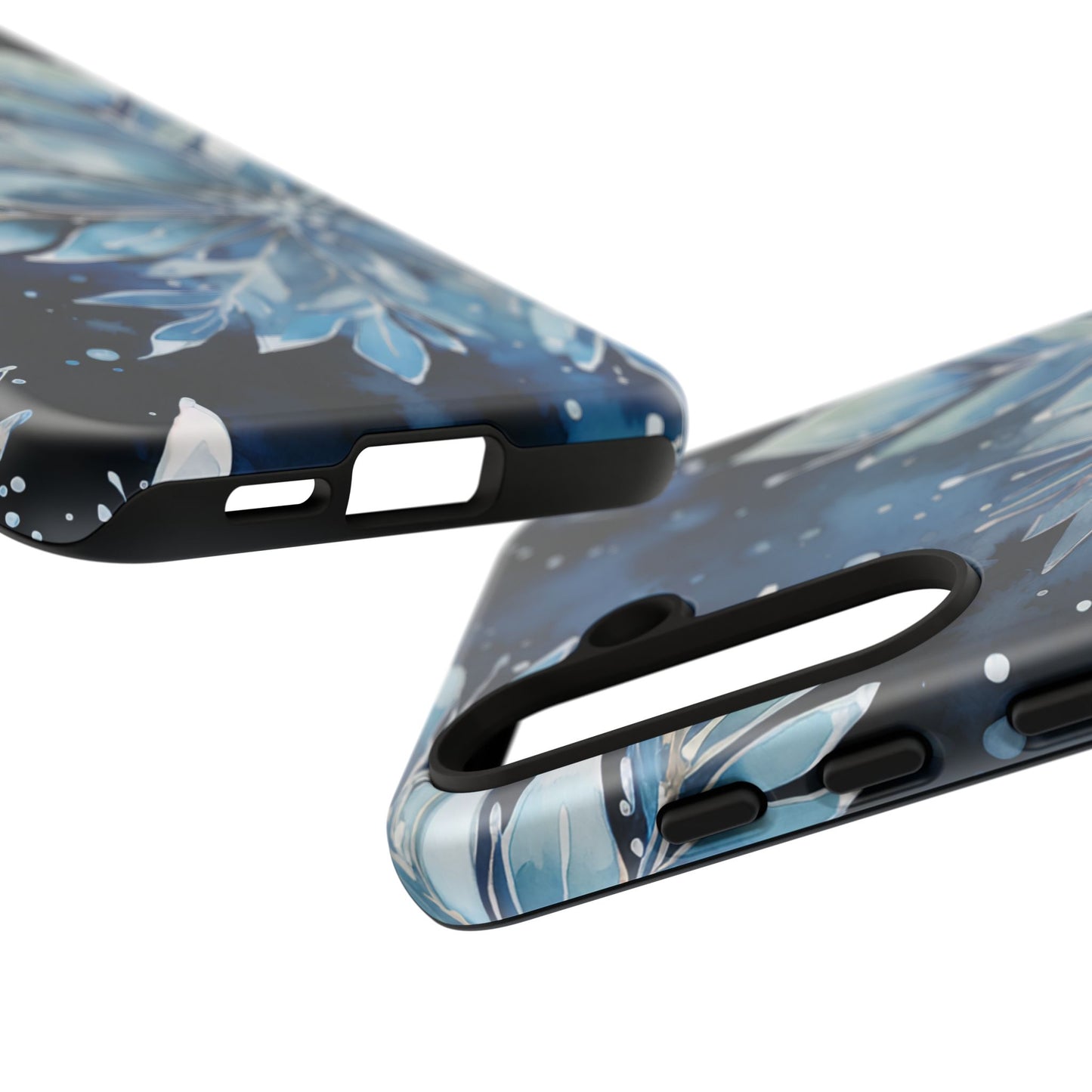 Winter’s Embrace – Blue Snowflake Samsung Galaxy Case