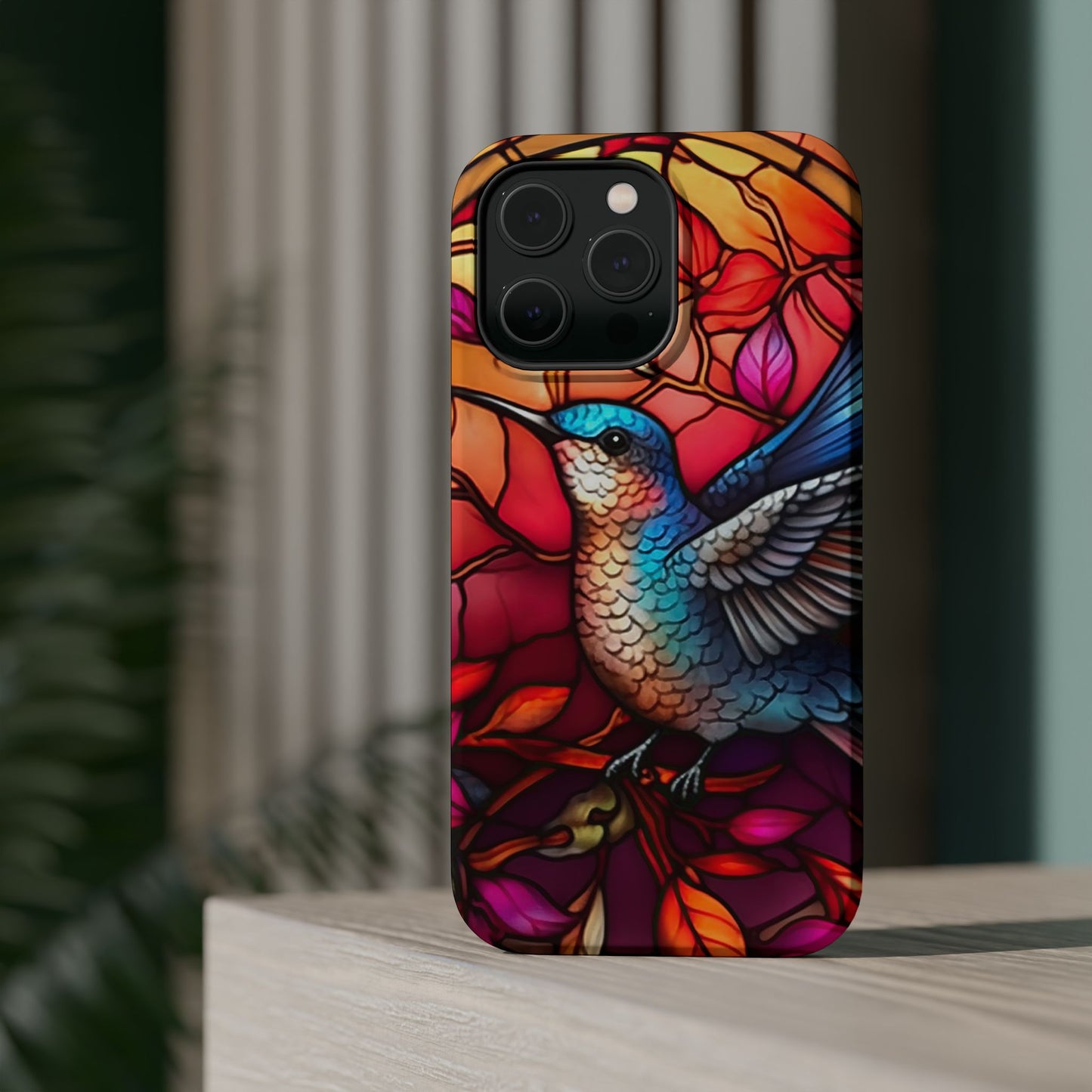 Radiant Multicolor Bird Artwork - MagSafe iPhone Case