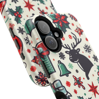 Cartoon Christmas Cheer – MagSafe iPhone Case