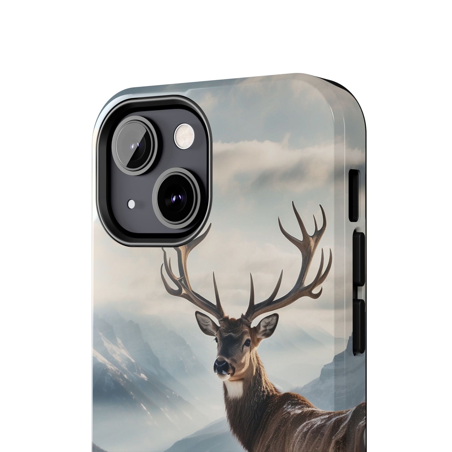 Alpine Majesty: Stag in Snow – iPhone Case