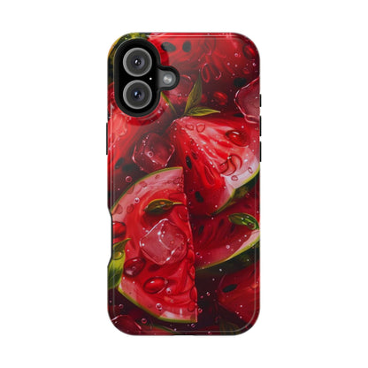 Juicy Watermelon MagSafe iPhone Case – Refreshing Summer Vibes, Dual-Layer Protection