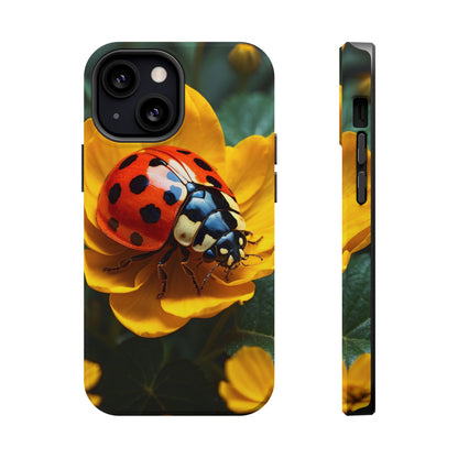 Yellow Blossoms with Bug Accent - MagSafe iPhone Case