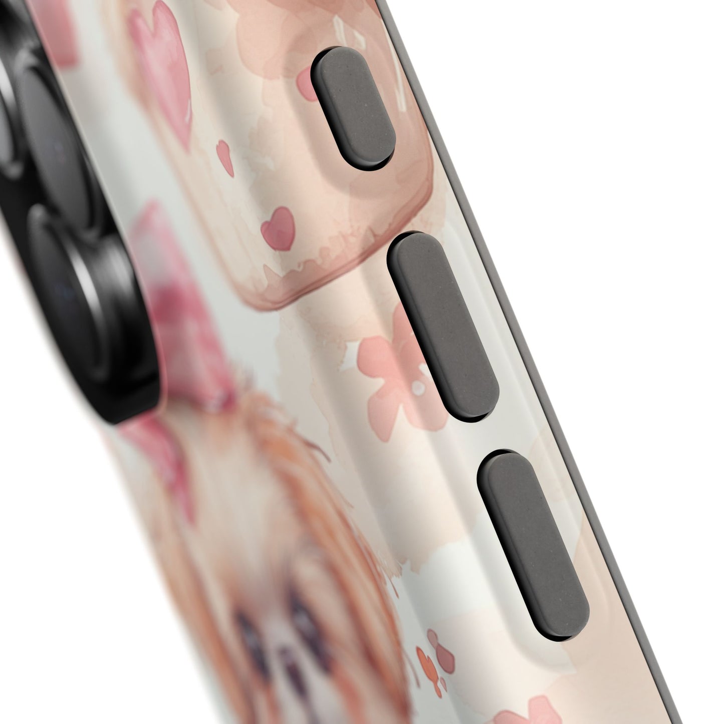 Adorable Puppy in Teacup MagSafe iPhone Case – Tough, Dual-Layer Protection with Cute Pink Bow Design