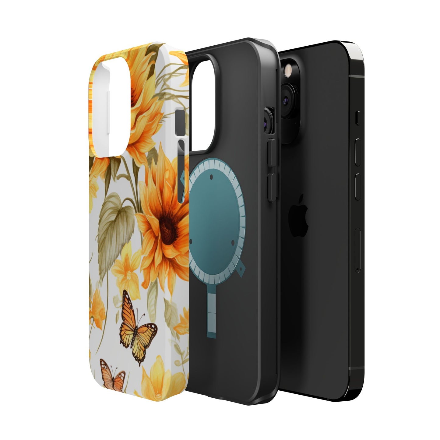Sunflower & Butterfly Bliss - MagSafe iPhone Series Case