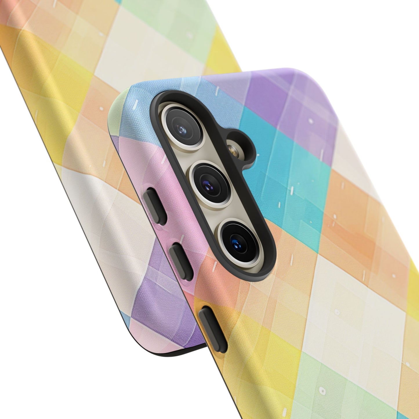 Pastel Plaid Watercolor iPhone Case