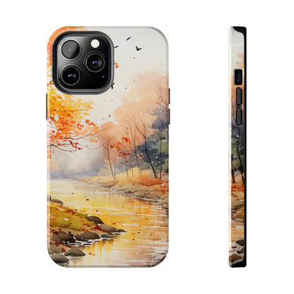 Autumn River Serenity – iPhone Case