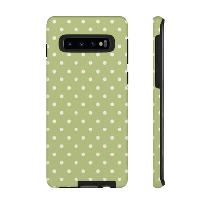 Sage Green Polka Dots – Samsung Galaxy Case