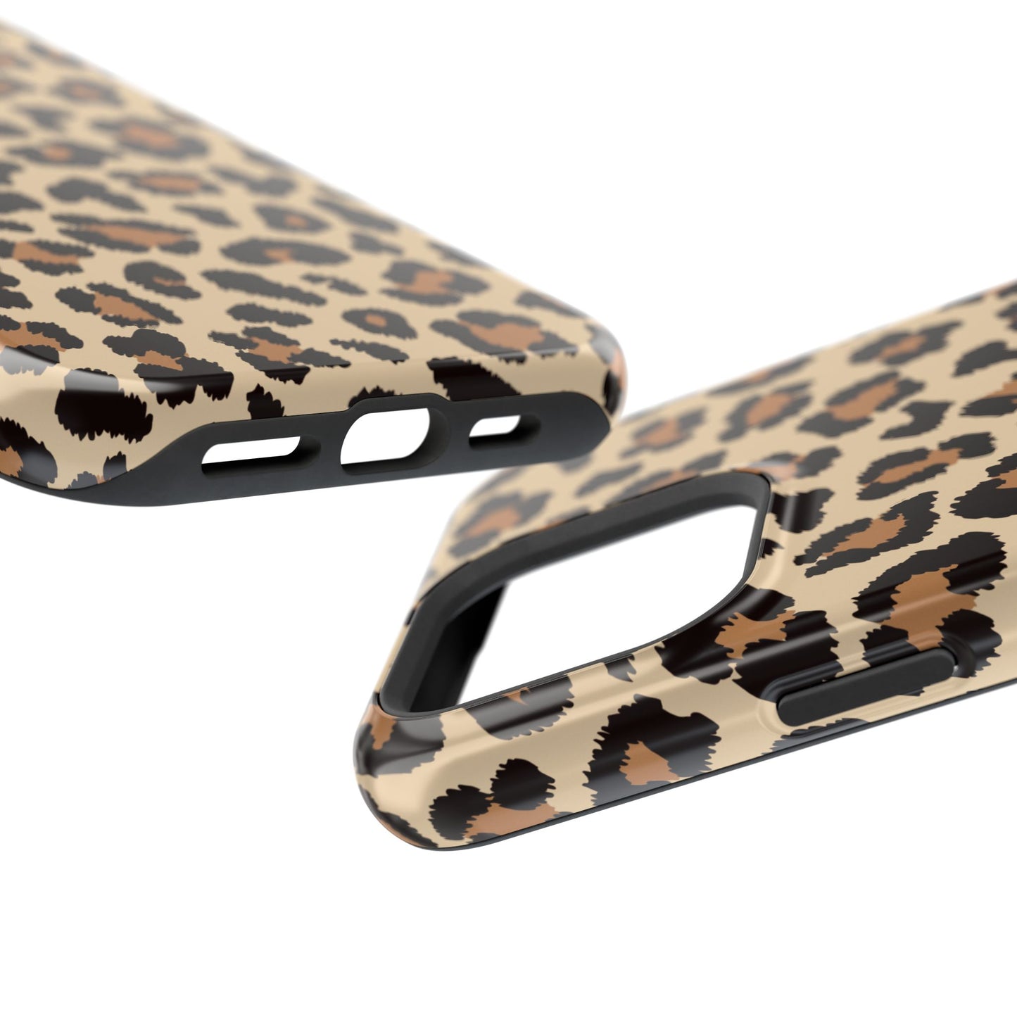 Wild Leopard Print Tough MagSafe iPhone Case – Bold Animal Pattern Design with Dual-Layer Protection