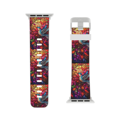 Radiant Multicolor Bird Artwork Apple Watch Band