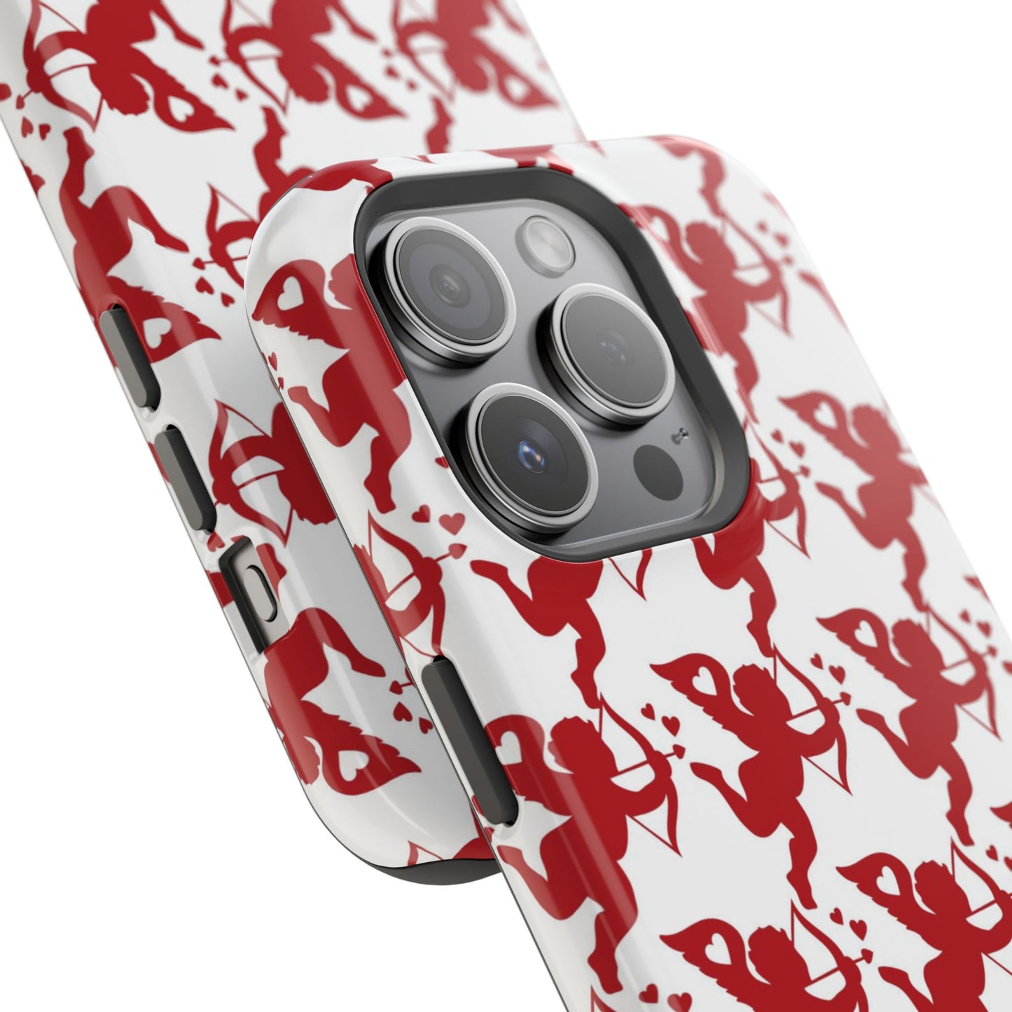 Red Cupid Love Pattern MagSafe Case