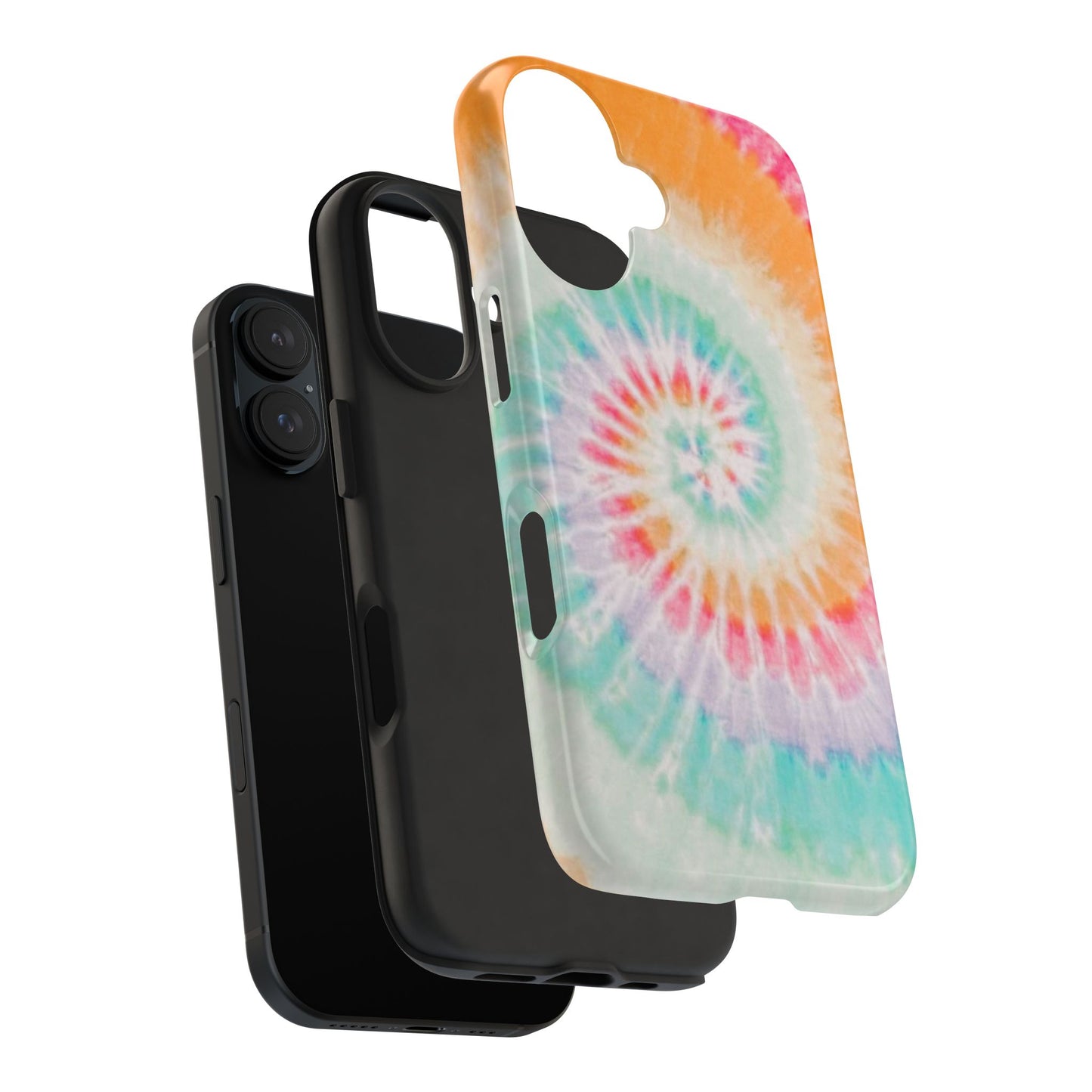 Pastel Swirl Tie-Dye iPhone Case – Soft & Minimalistic Style