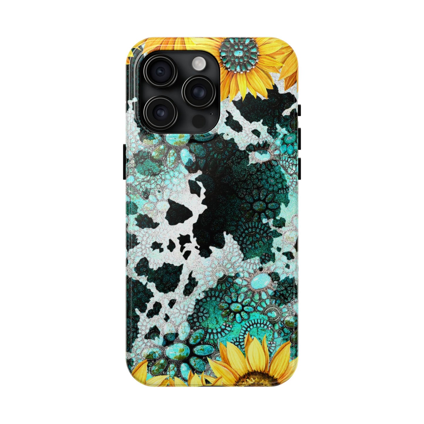 Boho Turquoise Sunflower Lace - iPhone Series Case