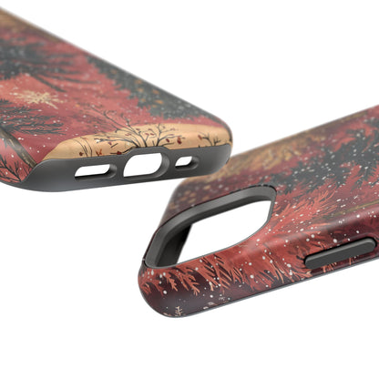 Rustic Red Winter Forest - MagSafe iPhone Series Case