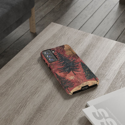 Rustic Red Winter Forest - Samsung Galaxy Series Case